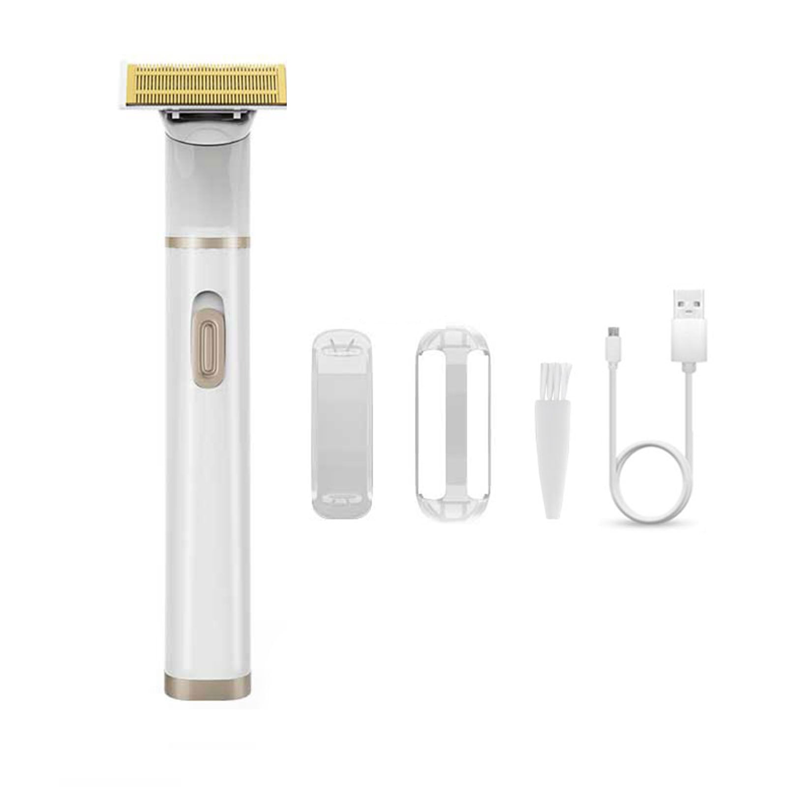 Tshaped Electric Shavers Body Pubic Hair Trimmer Womens Razor Epilator for Bikini Area Legs