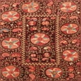 thumbnail image 1 of Ahgly Company Machine Washable Indoor Square Abstract Orange Area Rugs, 5' Square, 1 of 7