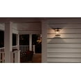 thumbnail image 2 of Urban Ambiance Luxury Transitional Outdoor Wall Light, Size: 8-5/8"H x 6-1/2"W, with Craftsman Style Elements, Coffee Bronze Finish and Clear Seeded Shade, UHP1070, 2 of 5