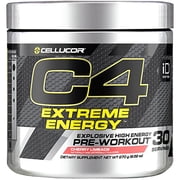 Cellucor C4 Extreme Energy Pre Workout Powder, Explosive High Energy Drink with Beta Alanine, Cherry Limeade, 30 Servings