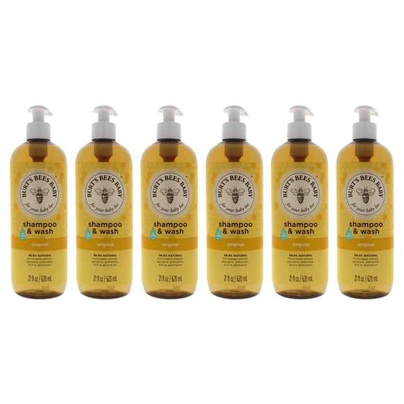 Champú y gel de baño Burts Bees Baby Bee Original 21 oz Paquete de 6