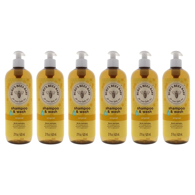 Champú y gel de baño Burts Bees Baby Bee Original 21 oz Paquete de 6