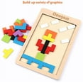 thumbnail image 6 of Coogam Wooden Blocks Puzzle Brain Teasers Toy Russian Blocks Game for Kids (40 Pcs), 6 of 7