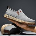 thumbnail image 6 of CANEMON Men's Canvas Slip-On Loafers, LY553, Grey, US 8, 6 of 9