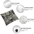 thumbnail image 6 of nygtbtfer Decorative Throw Pillow Pack of 2 with Embroidered - Pillowcase with Textured for Sofa White, 6 of 7