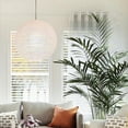 thumbnail image 5 of White Round Paper Lampshade, Replacement Ball Lanterns Lamps Paper Lantern Ceiling Light Cover for Parties Weddings Coffee Shop Decoration, 5 of 5