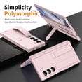 thumbnail image 2 of ELEHOLD Case for Samsung Galaxy Z Fold 6, Anti-Drop Slim Case with S Pen Holder & Kickstand & Strap,Pink, 2 of 7