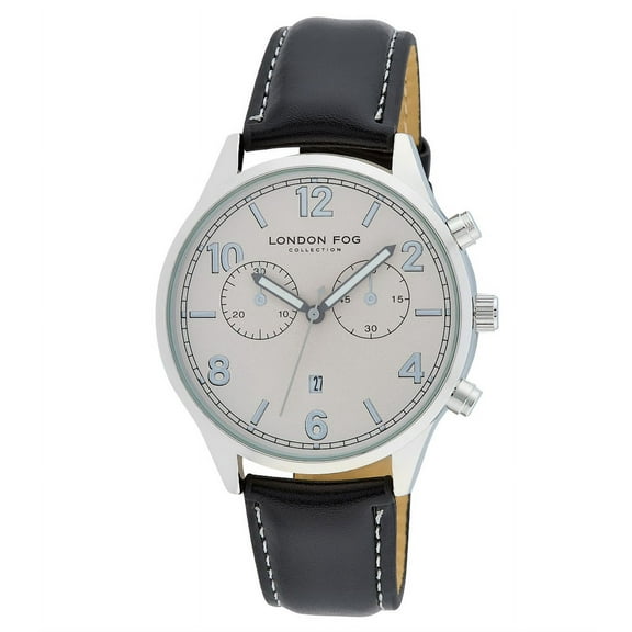 London Fog Black Multi Funtion Strap 42mm Watch