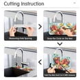 thumbnail image 5 of Yayeee Faucet Mat for Kitchen Sink 14.7" Diatomite Long Splash Guard Pad, Orange Floral Tomatoes, 5 of 7