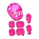 thumbnail image 5 of 7x/Set casco de bicicleta para niños con rodillera, codera, muñequera, a prueba de golpes, monopatín para adolescentes Rosa, 5 of 8