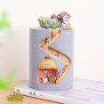 thumbnail image 3 of Generic Maceta de resina para suculentas con diseño de cuento de hadas, hogar de erizo y conejo, ideal para micro paisajes. Ligera, duradera y decorativa., 3 of 6