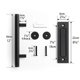 thumbnail image 4 of Manija de puerta de granero redonda, manija de puerta de madera, manija de puerta corrediza, manija de acero al carbono, accesorios de hardware, 4 of 4