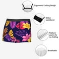 thumbnail image 6 of Disketp Purple Flower Men'S Boxer Briefs,Soft And Breathable Cotton Underwear With Comfortflex Waistband, 6 of 9