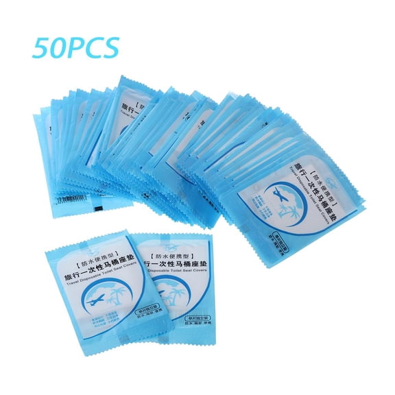 Yammee 50 Pcs Disposable Toilet for Seat Cover Mat for Kids and Adults Potty Training
