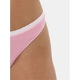 thumbnail image 4 of No Boundaries Women's Seamless Scoop Thong Panty, Sizes XS to XXXL, 4 of 4