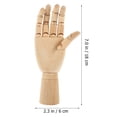 thumbnail image 2 of WASHWEPE Poseable Figure for Drawing Articulated Hand Model Wooden Hand Decor Art Reference 1Set, 2 of 8