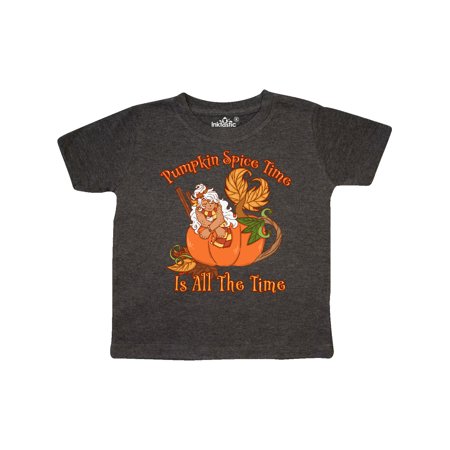 

Inktastic Pumpkin Spice Time is All the Time with Mermaid in Pumpkin Gift Toddler Boy or Toddler Girl T-Shirt