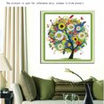 thumbnail image 3 of DIY Handmade Needlework Embroidery Cross Stitch Set Colorful Tree Pattern Cross-Stitching Home Decoration (Summer), 3 of 7