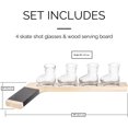 thumbnail image 5 of Skate Shot Glasses Set with Hockey Stick Serving Board - Perfect for Hockey Fans - includes 4 Skate Shot Glasses with Customizable Chalkboard Tape - Great for Any Occasion (FTA6629), 5 of 8