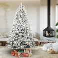 thumbnail image 2 of Árbol de Navidad Maylaviu artificial flocado de 6 pies con piña de pino, 2 of 7