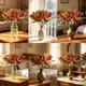 thumbnail image 4 of Adornos de tulipanes artificiales para mesas de hotel | Decoraciones con flores de tulipán artificiales para bodas | Fotografía de bodas y ramo de novia, 4 of 6
