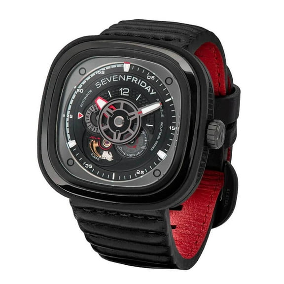 SevenFriday P3C-06 Men's P-Series Racer Iii Black Strap Watch