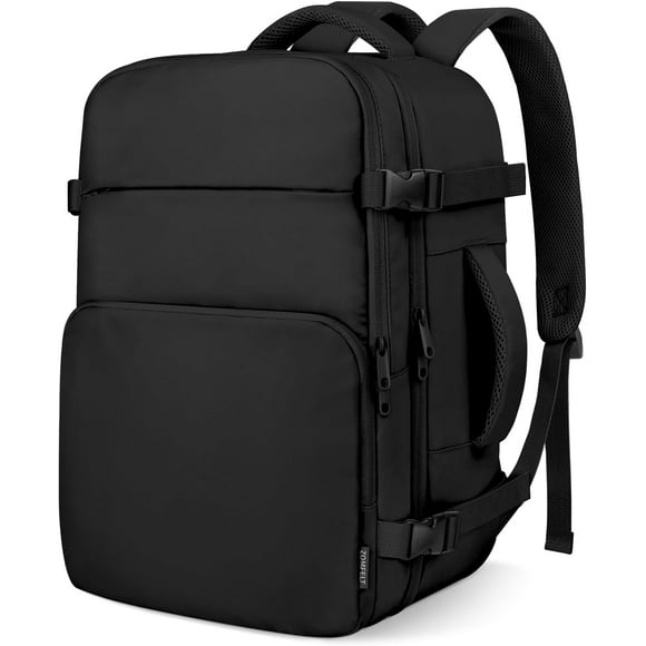 Travel Backpack for Women Men, Carry on Backpack, TSA 15.6 inch Laptop Backpack Flight Approved, Personal Item Travel Bag Nurse Bag Casual Daypack for School Weekender Business Trip, Black