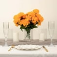thumbnail image 6 of Efavormart 12 Bushes | Orange Artificial Silk Chrysanthemum Flower Bouquets, 6 of 10