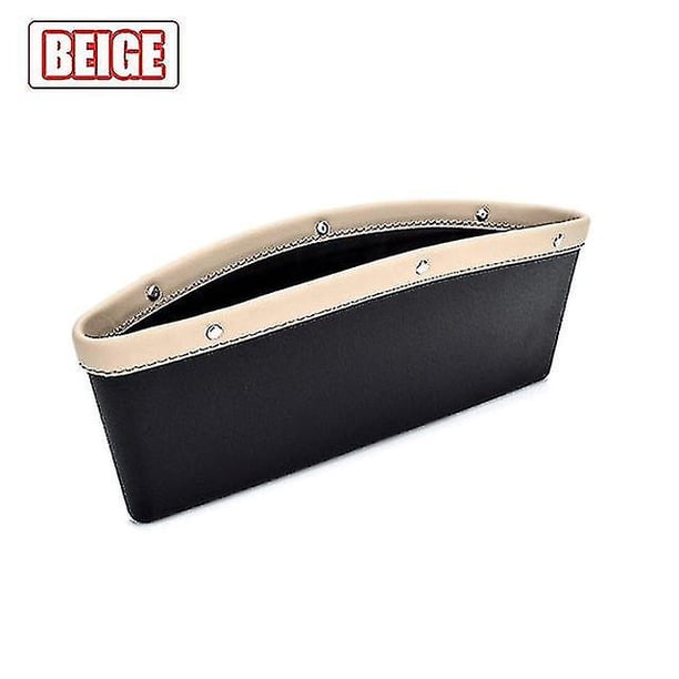 Car Seats Gap Bag Case Storage Bag Pu Car Organizer Artificial Leather Pocket Slot Storage Pocket Cup Holder Car Accessories