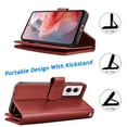 thumbnail image 4 of Tiflook Wallet Case for Motorola Moto G Power 5G 2024, PU Leather ID Cash Credit Card Slots Holder Carrying Pouch Folio Flip Cover [Detachable Magnetic Hard Cases] Lanyard - Wine, 4 of 6