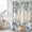 Beige Blue, variant on Thanksgiving Pumpkin Shower Curtain, Waterproof Shower Curtains for Bathroom, Fall Eucalyptus Pastoral Leaves Washable Fabric Bathtub Curtain Set Bath Decor with 12 Hooks 48"x72"