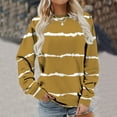 thumbnail image 4 of Patlollav Pntutb Women Long Sleeve Sweatshirts,Ladies Tunic Tops, 4 of 7