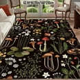 thumbnail image 2 of Portia Style Floral Area Mat Bright Mushroom, Berry Flower Design, Perfect for Living Room, Bedroom Or Dining Room Decoration, Suitable for Living Room Carpet, 2 of 7