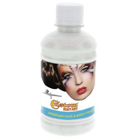 8 oz BLANC  à base d'eau Airbrush visage et peinture corporelle Maquillage