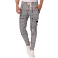 thumbnail image 1 of Pantalones de chándalcuadros de pade gallo Hip Hop pahombre Pantalones de chándal atléticos con cordón rojo 30, 1 of 6