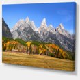 thumbnail image 2 of Grand Tetons Panorama - Impression sur Toile Paysage, 2 of 4