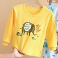 thumbnail image 4 of TOWED22 Toddler Baby Boy Clothes Boy Letter Print Long Sleeve Sweatshirt Pants Set 2 Pcs Fall Winter Outfits Size:3-4 Y,Color:Light Blue, 4 of 5