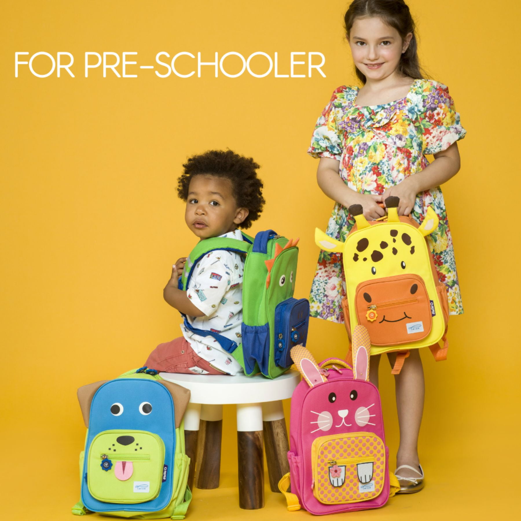 Twise Side-kick 12" Kids, Toddlers Backpack for Preschool, Pup