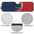 thumbnail image 6 of Uorisanigo Windshield Sun Shade for Wrangler TJ JK American Flag Bald Eagle Windshield Sunshade Visor Mat for 2018-2023 Jeep Wrangler JL JLU Gladiator JT Visor Shield Cover Accessories, 6 of 7