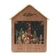 thumbnail image 3 of Casa de pueblo navideña Escena de pueblo navideño Regalo de cumpleaños de madera Iluminado Color madera, 3 of 9