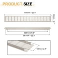thumbnail image 2 of Door Air Vent Cover, 23.6" x 3.1" Aluminum Ventilation Grille Decorative Covers with Screws for Cabinet(Grey), 2 of 7