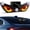 Style-B, variant on Solar Powered Devils Eyes LED Car Light, Solar Powered Devil Eyes Car Sign, Dynamic LED Rear Window Ambient Decoration, Windshield Eye for Car & Truck, Solar & Type-C Charging, 5 Modes, Suction Mount