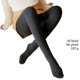 thumbnail image 4 of Qarigey Medias de mujer, pantalones térmicos ligeros transpirables, mallas cálidas de invierno, pantimedias, calcetín, medias de terciopelo, medias de Medias Negro, sin felpa 320g Qarigey AP013336-41, 4 of 6
