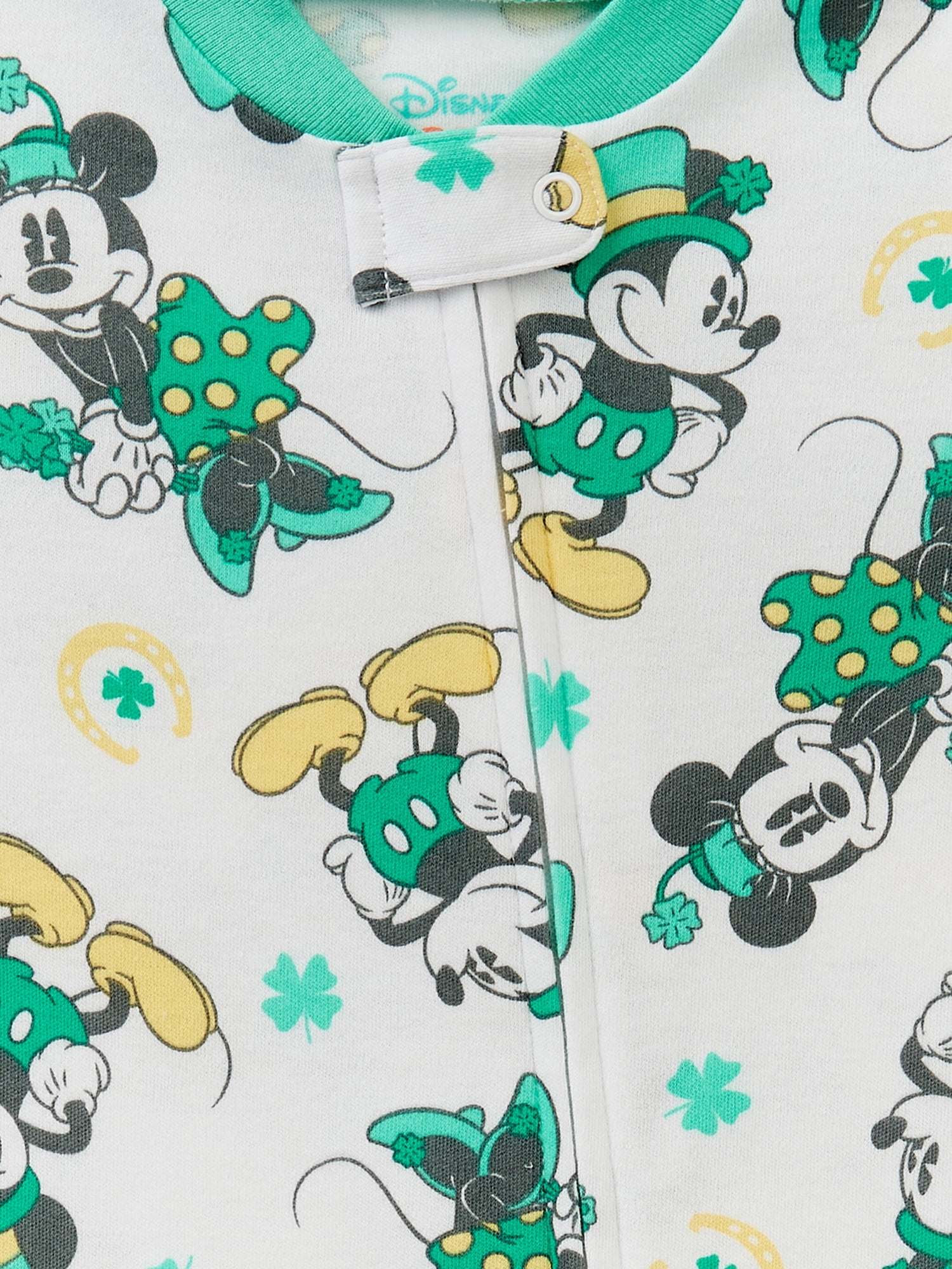 Mickey Mouse St. Patrick's Day Baby Boy and Girl Unisex Blanket Sleeper, Sizes NB-9M