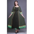 thumbnail image 2 of Bimba Robe Anarkali Imprimée pour Femmes Kurti Évasée Longue Style Chic Kurta Ethnique, 2 of 6