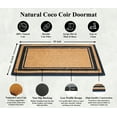 thumbnail image 7 of A1HC 30"x48" Natural Coir & Rubber Door Mat, Outdoor Front Porch Welcome Mat, Heavy-Duty, Fade-Resistant, Anti-Shed, Black Border, 7 of 7