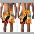 thumbnail image 3 of luoweisi Men's Beach Shorts Quick Dry Swim Trunks with Mesh Lining Kangaroo S, 3 of 5