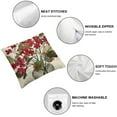 thumbnail image 6 of nygtbtfer Watercolor Floral Bloom Decorative Geranium Flowers Pillow Covers , Seasonal Farmhouse Botanical Plant Decor Throw Pillows Cushion Case for Front Porch Patio White, 6 of 7