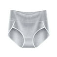 thumbnail image 2 of Akiihool Briefs for Women Women's Full Brief Panties Breathable Seamless Underwear (Dark Gray,L), 2 of 4