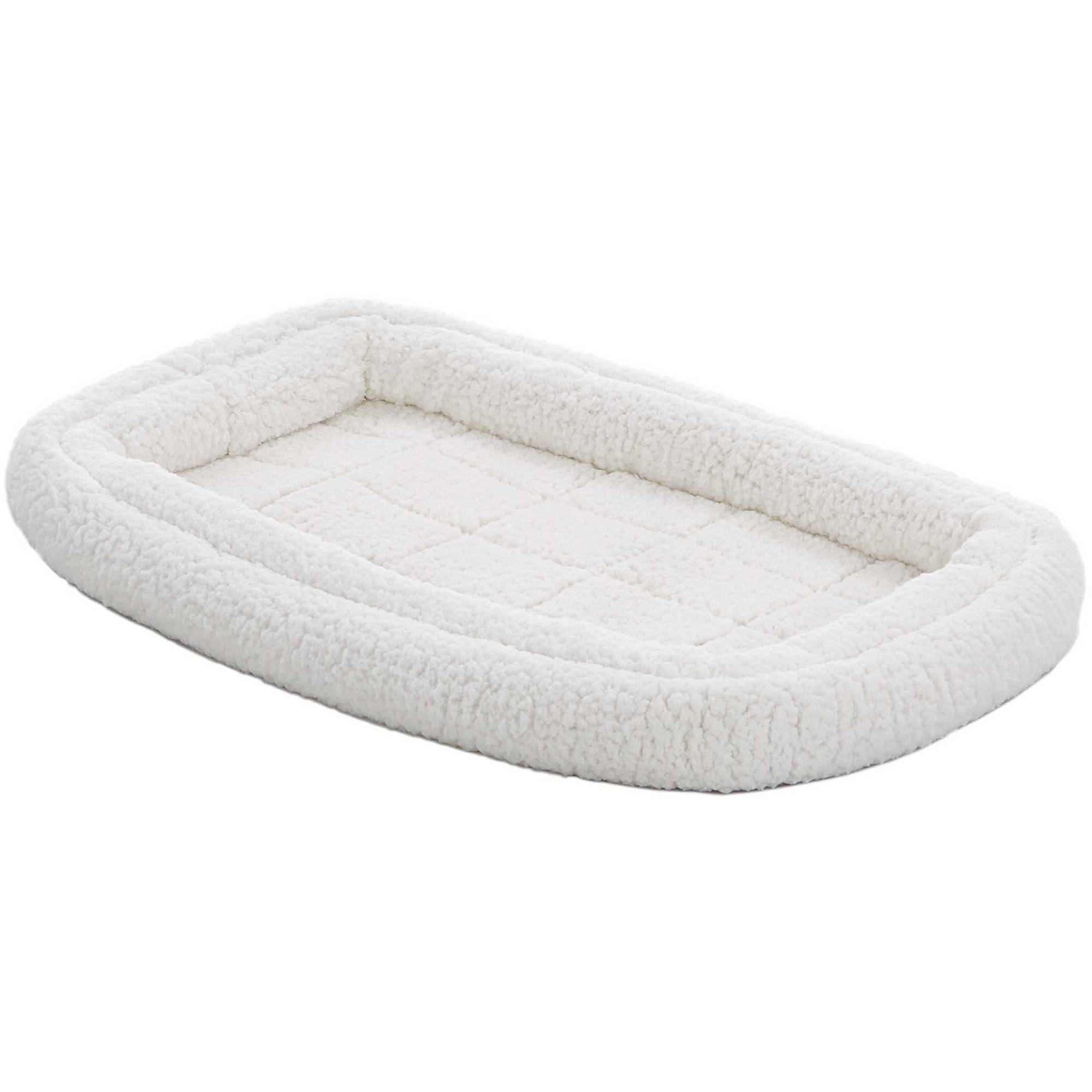 Midwest QuietTime Deluxe Fleece Double Bolster Bed, 18"